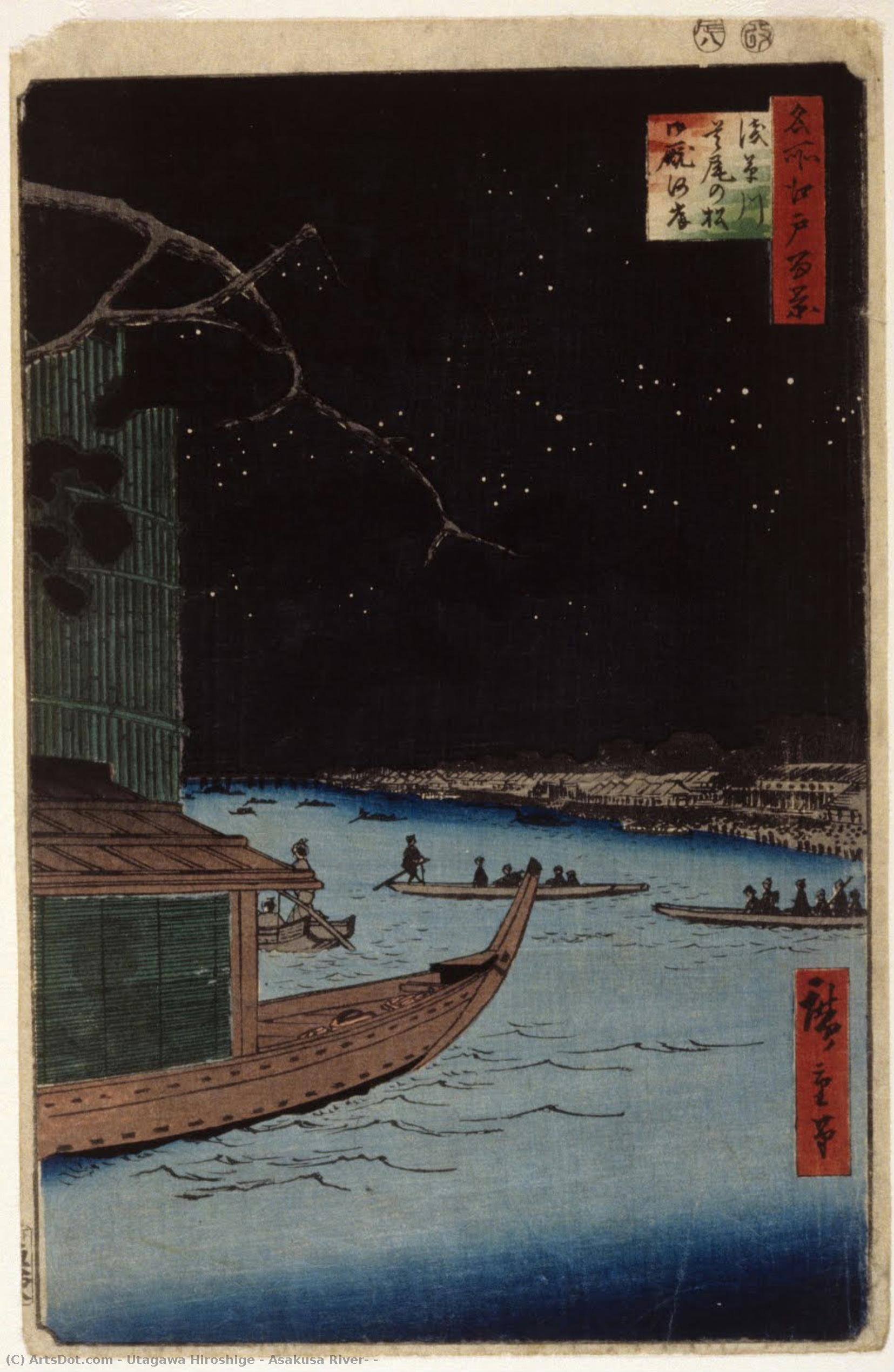 Asakusa River: — Utagawa Hiroshige