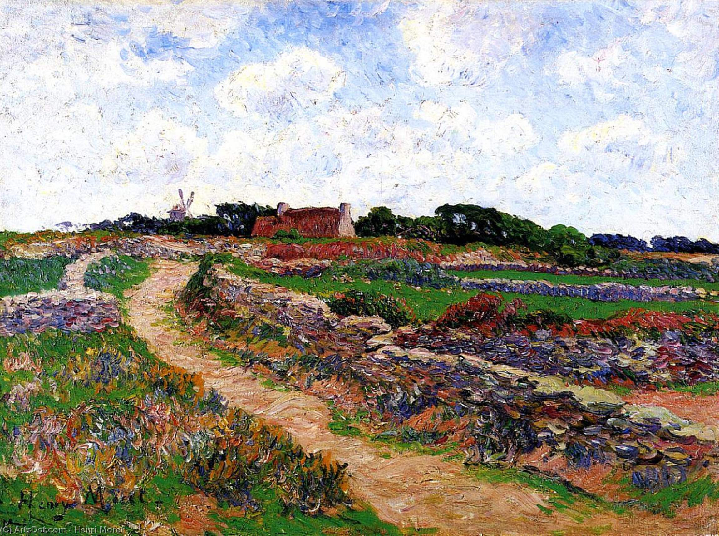 A Path In Clohars, Finistere — Henri Moret
