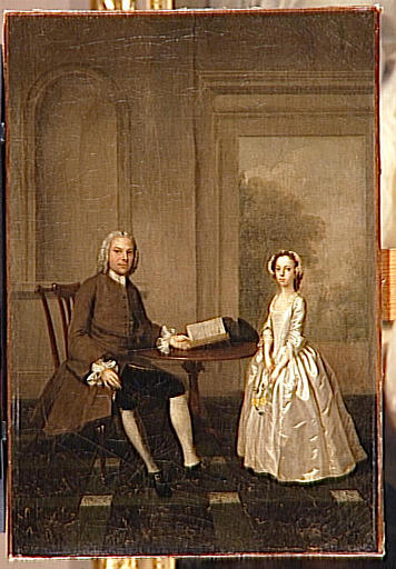 Portrait D'un Homme Et De Sa Fille — Arthur William Devis