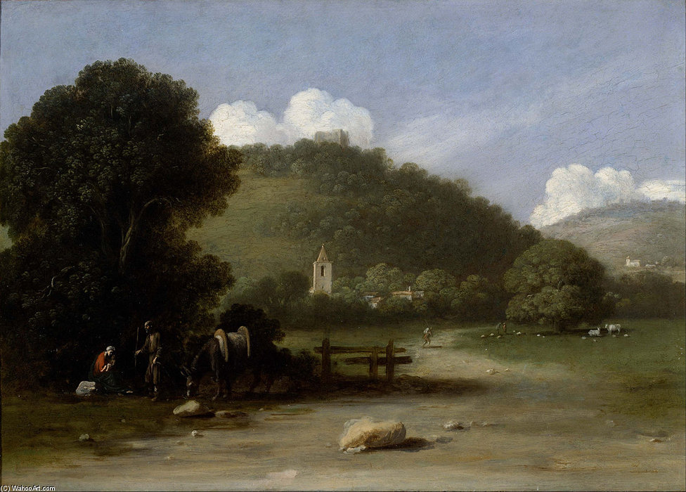 Landscape With The Rest On The Flight Into Egypt — Goffredo Wals (goffredo Tedesco)