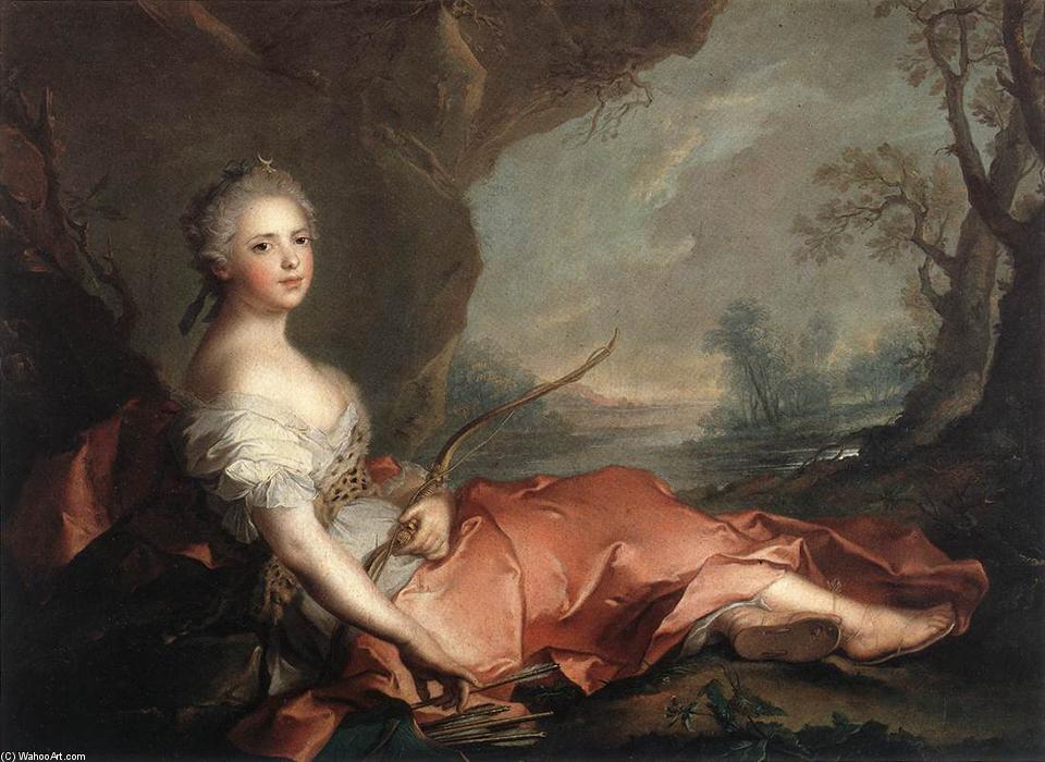 Marie Adelaide Of France As Diana — Marc Nattier