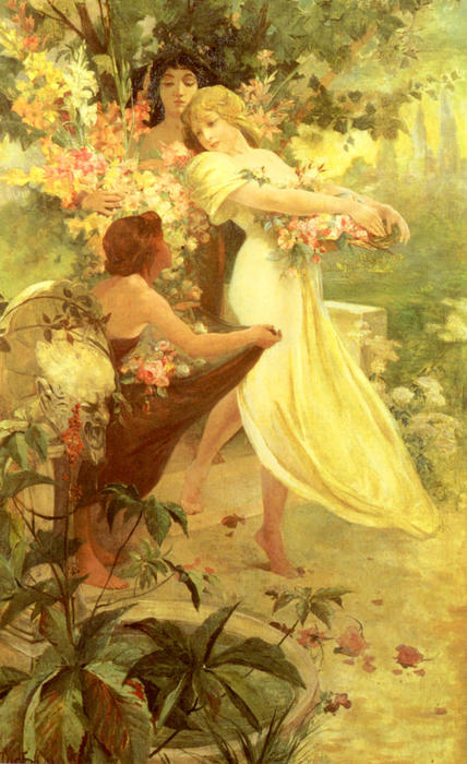 Spirit Of Spring — Alphonse Mucha