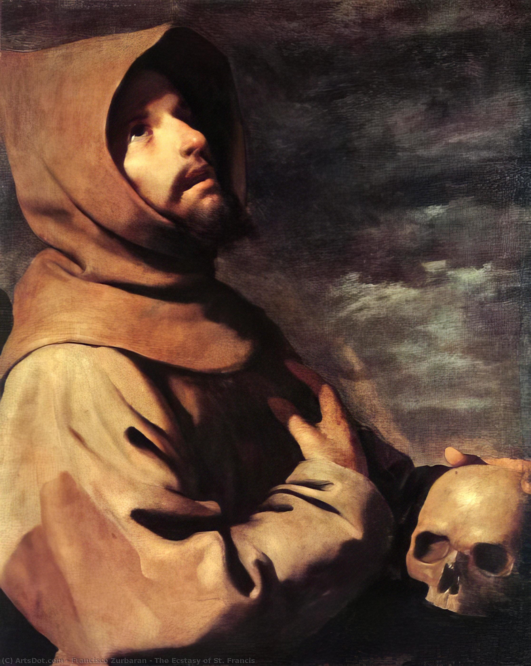 The Ecstasy Of St. Francis — Francisco De Zurbarán