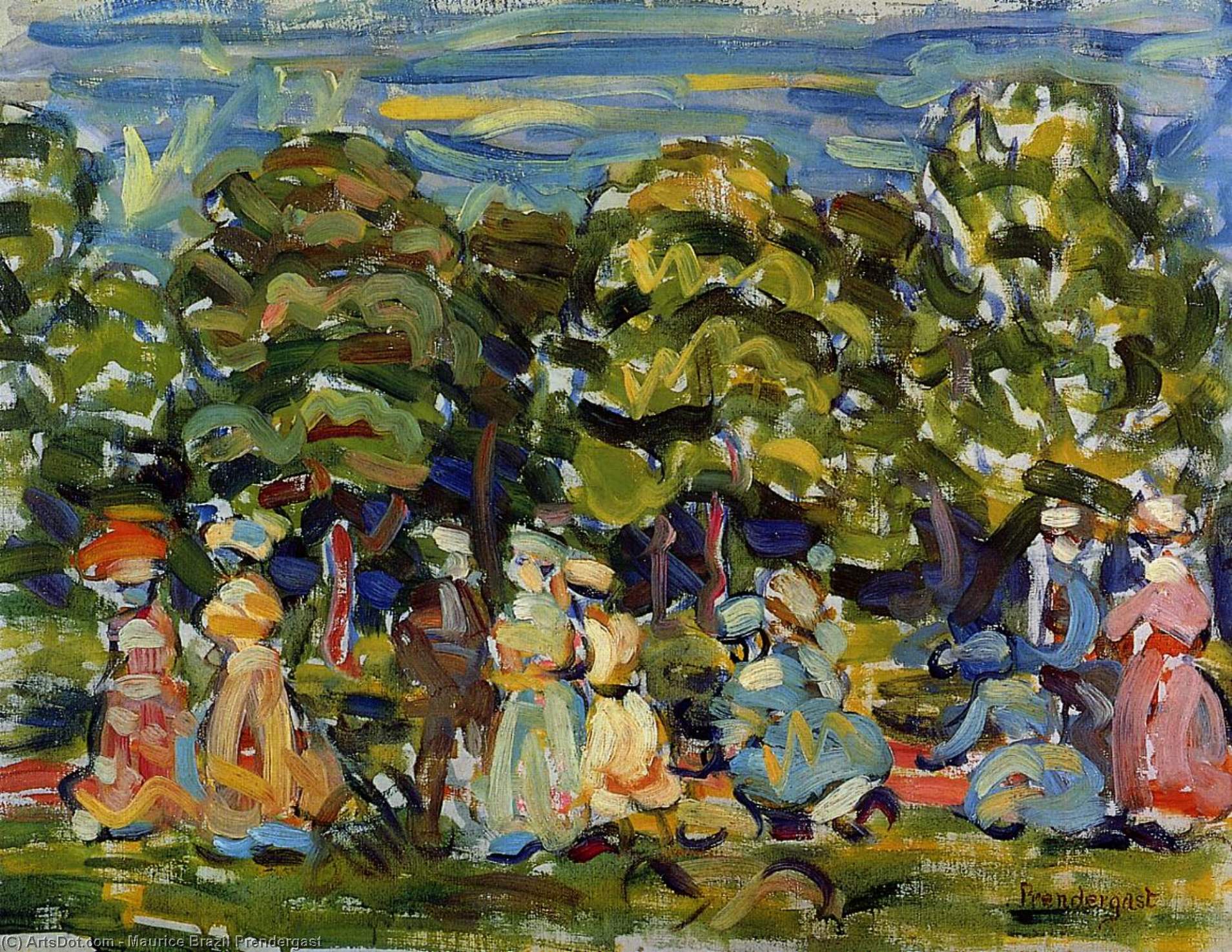 Summer In The Park — Maurice Brazil Prendergast