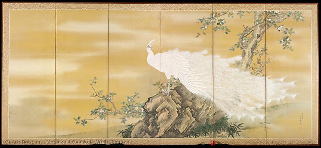 White Peafowl — Mochizuki Gyokkei