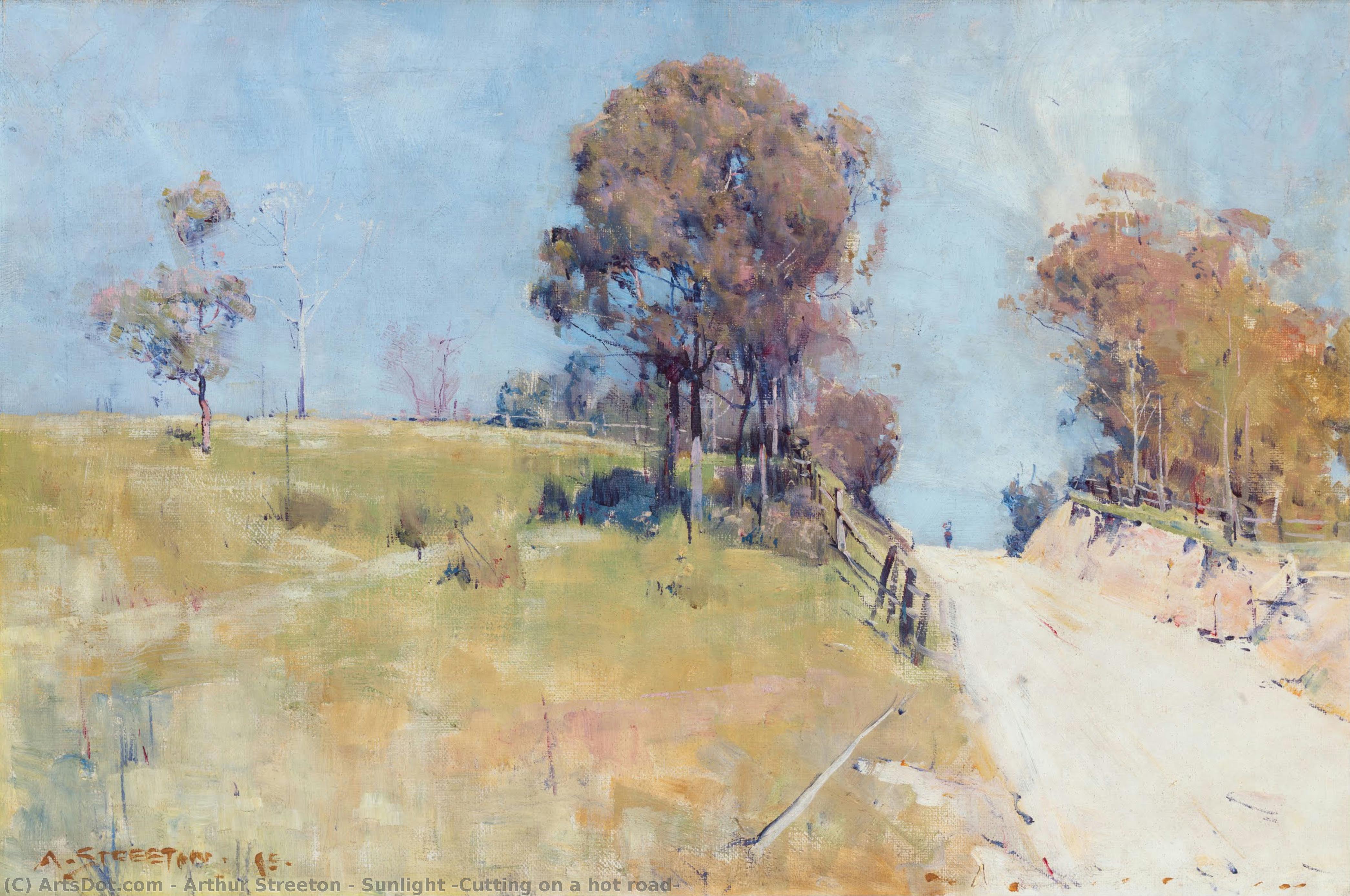 Sunlight (cutting On A Hot Road) — Arthur Streeton