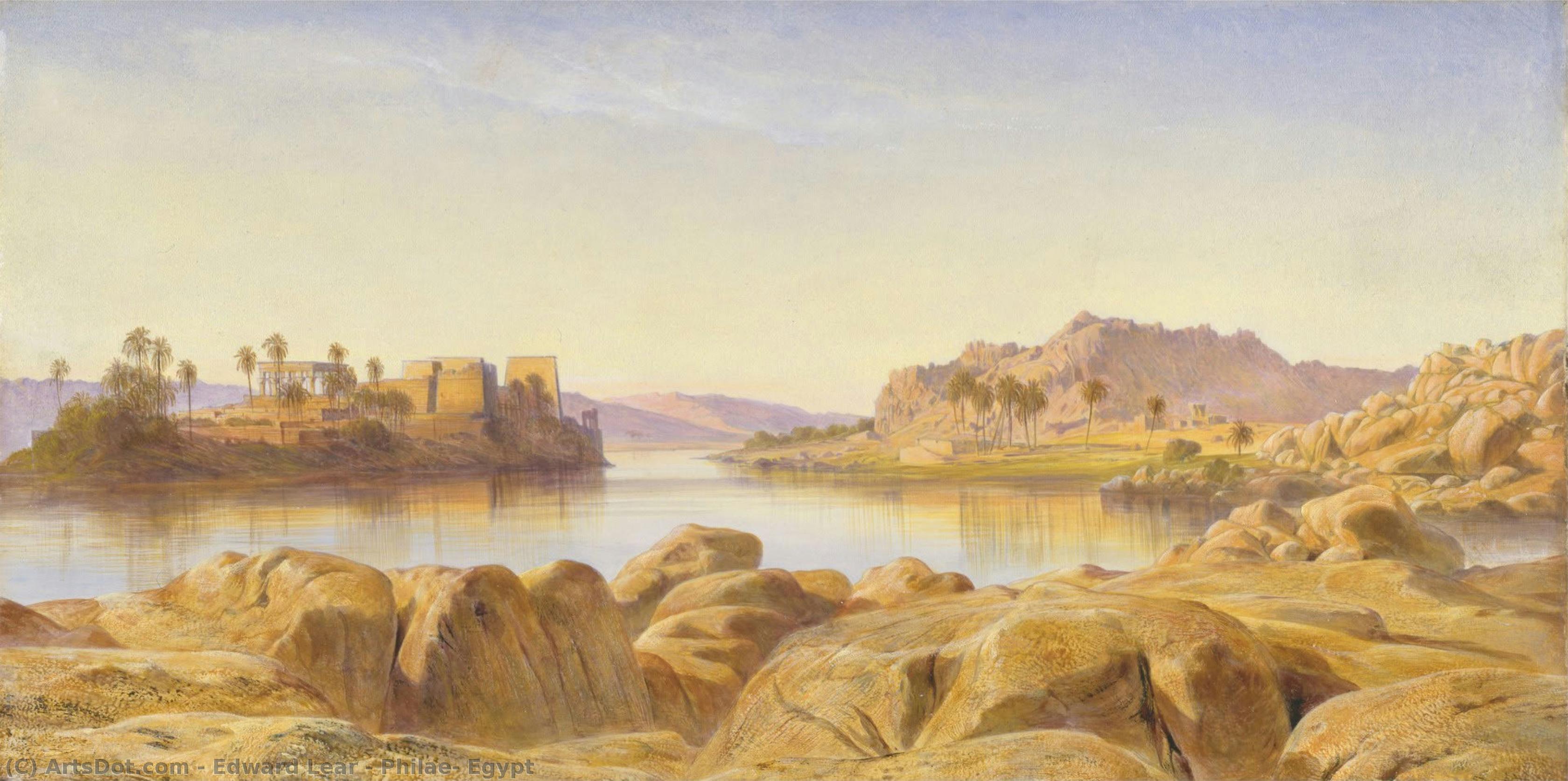 Philae, Egypt — Edward Lear