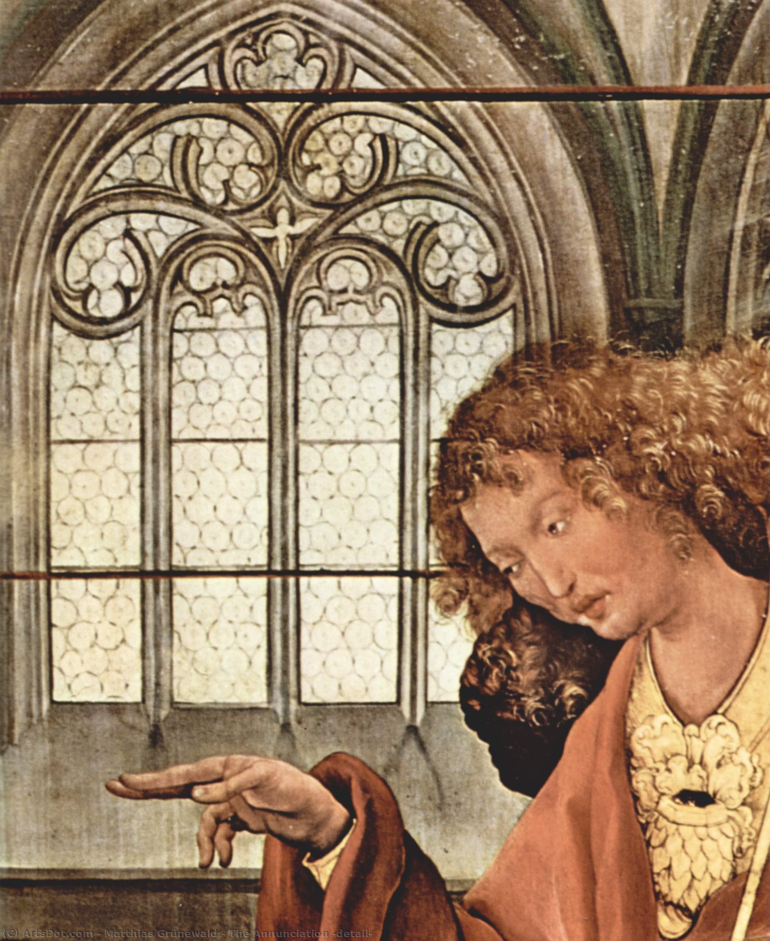 The Annunciation (detail) — Matthias Grünewald