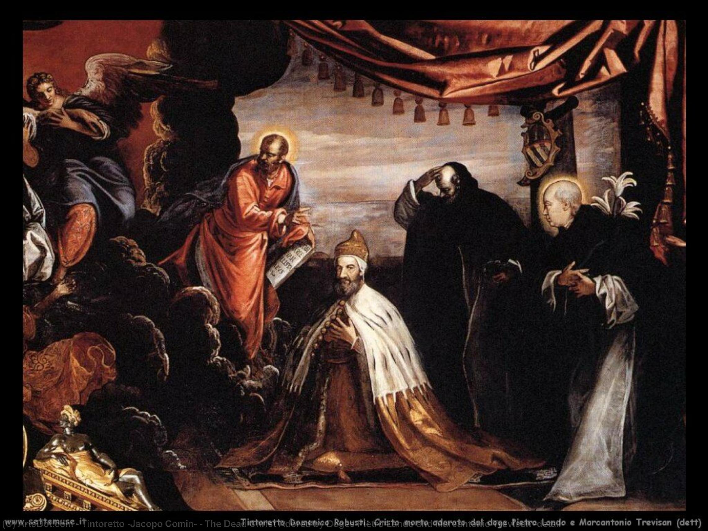 The Dead Christ Adored By Doges Pietro Lando And Marcantonio Trevisan (detail) — Jacopo Tintoretto