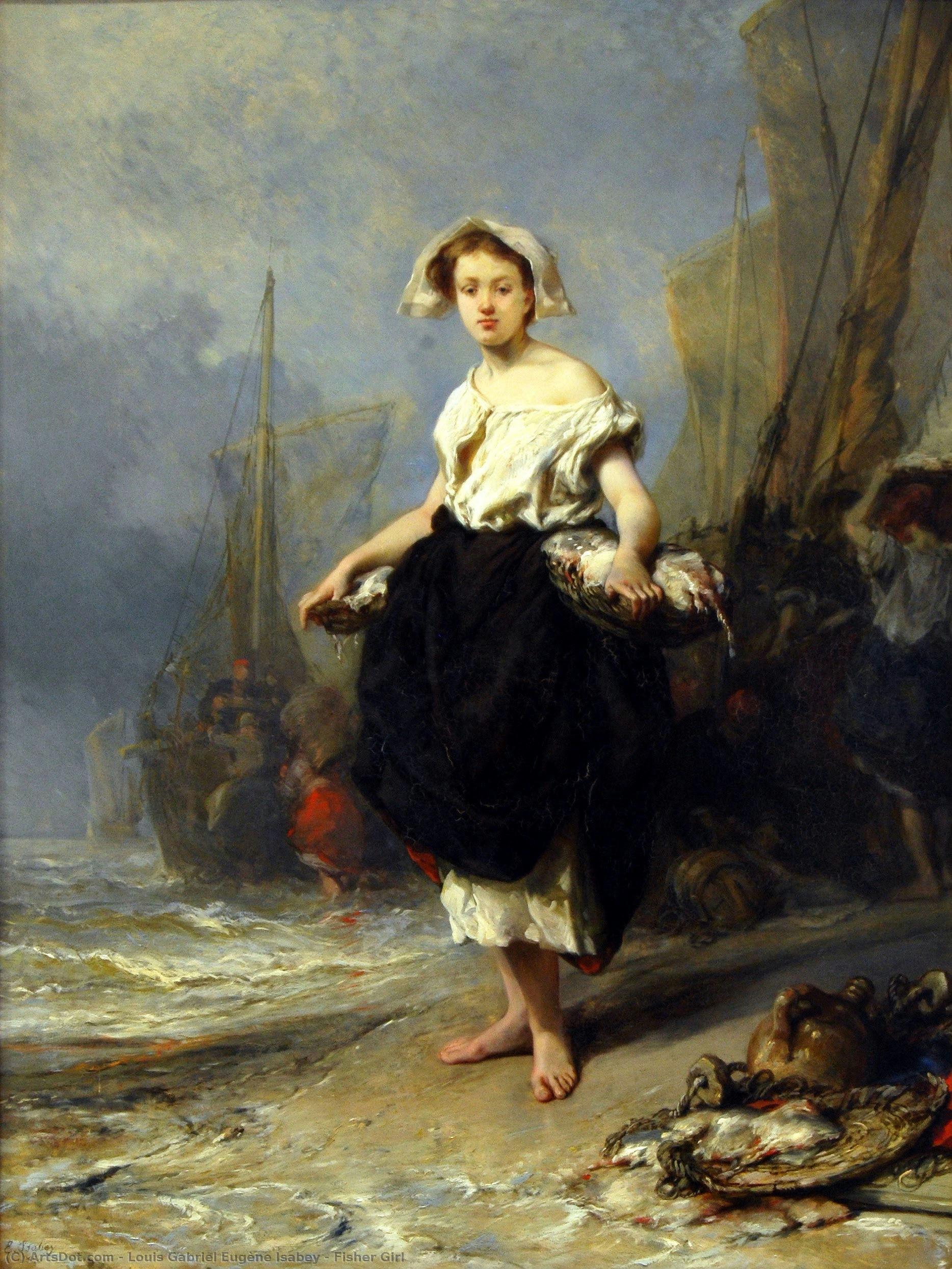 Fisher Girl — Louis Gabriel Eugène Isabey