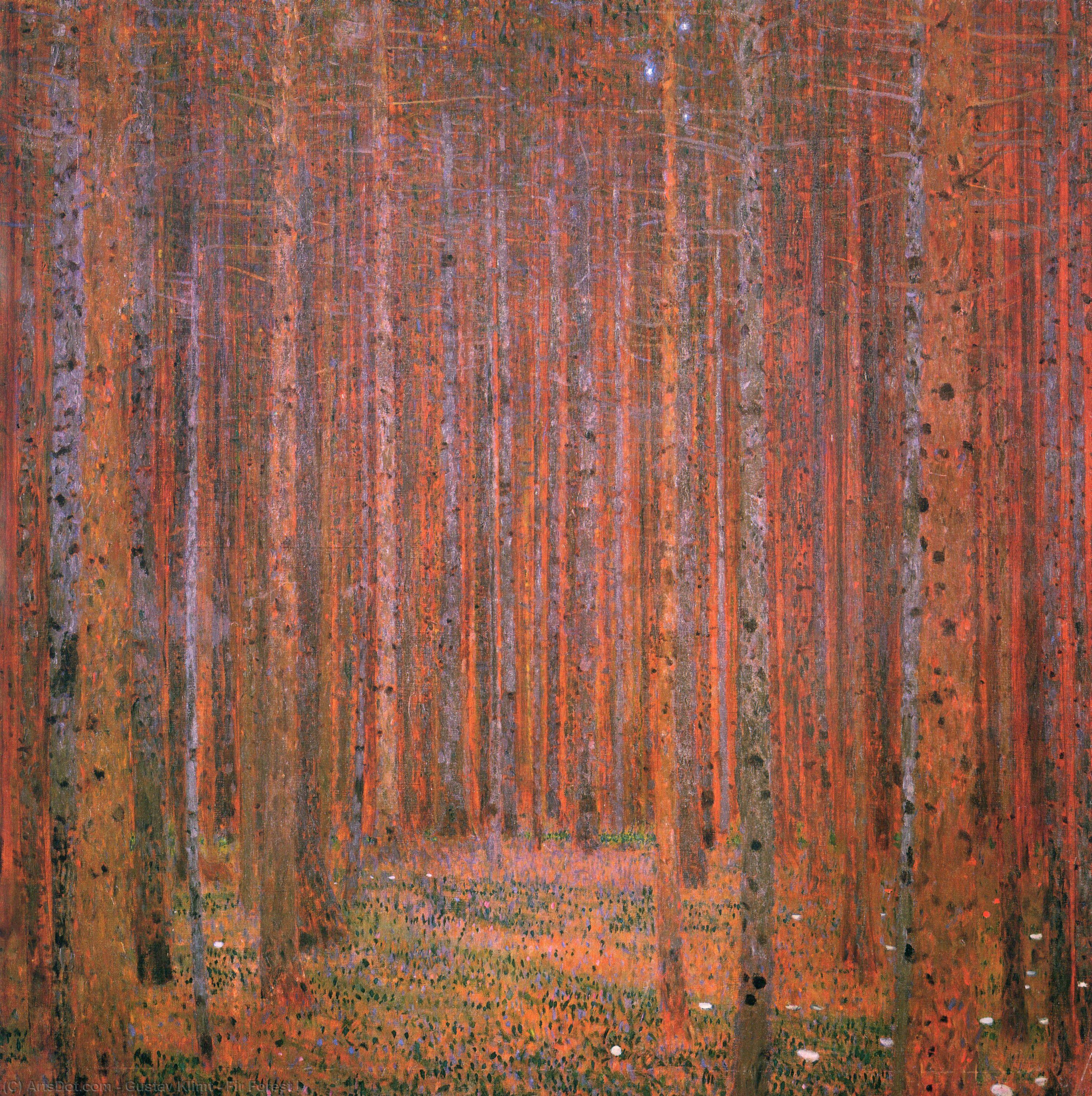 Fir Forest I — Gustav Klimt