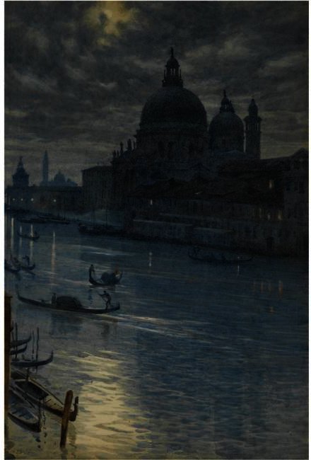 A Moonlight Scene, Venice — Sir Edward John Poynter