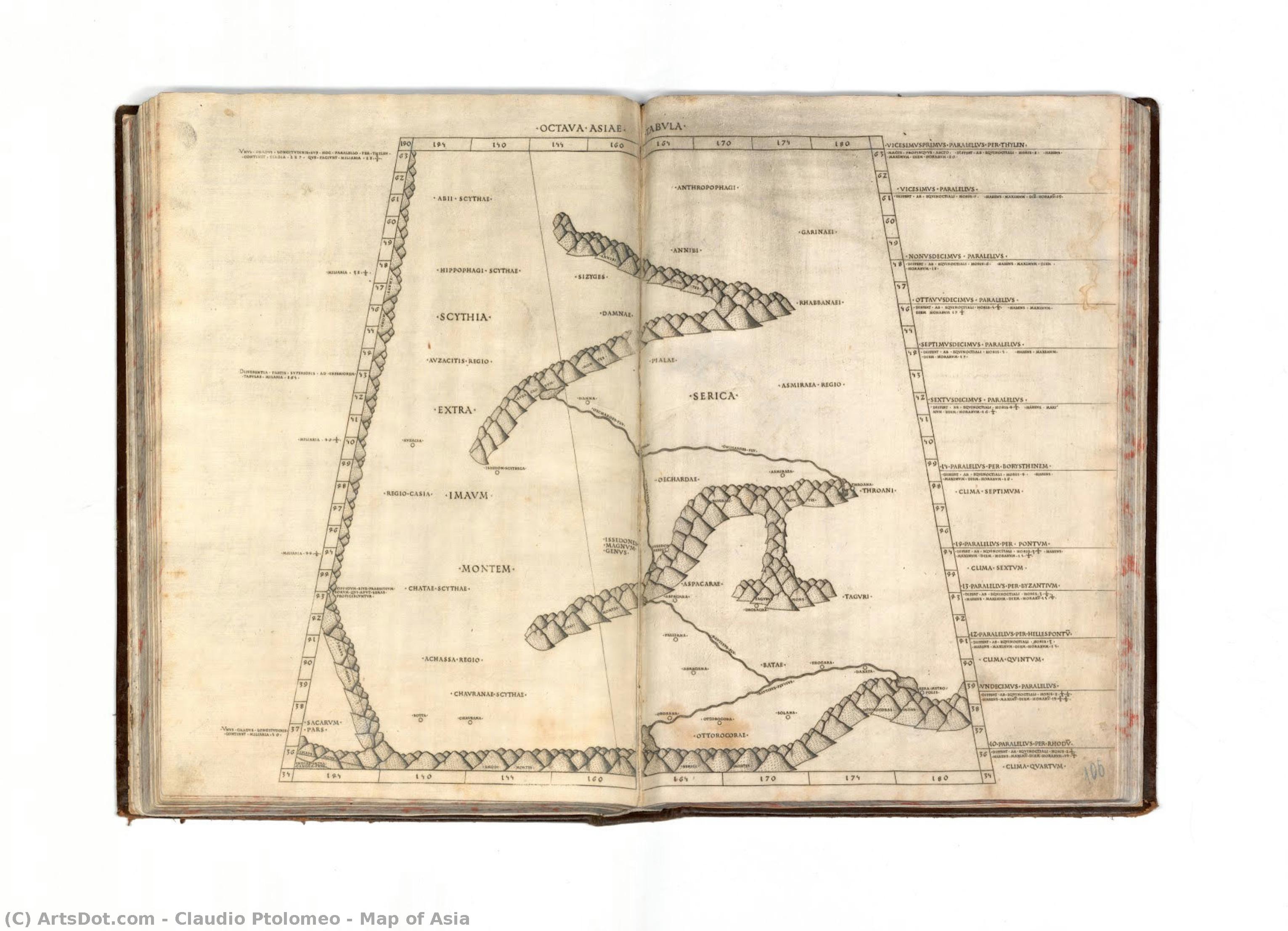 Map Of Asia — Claudio Ptolomeo