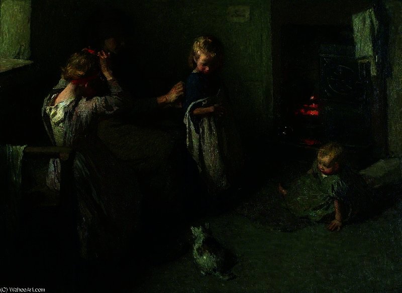 Dressing The Children — Dame Laura Knight
