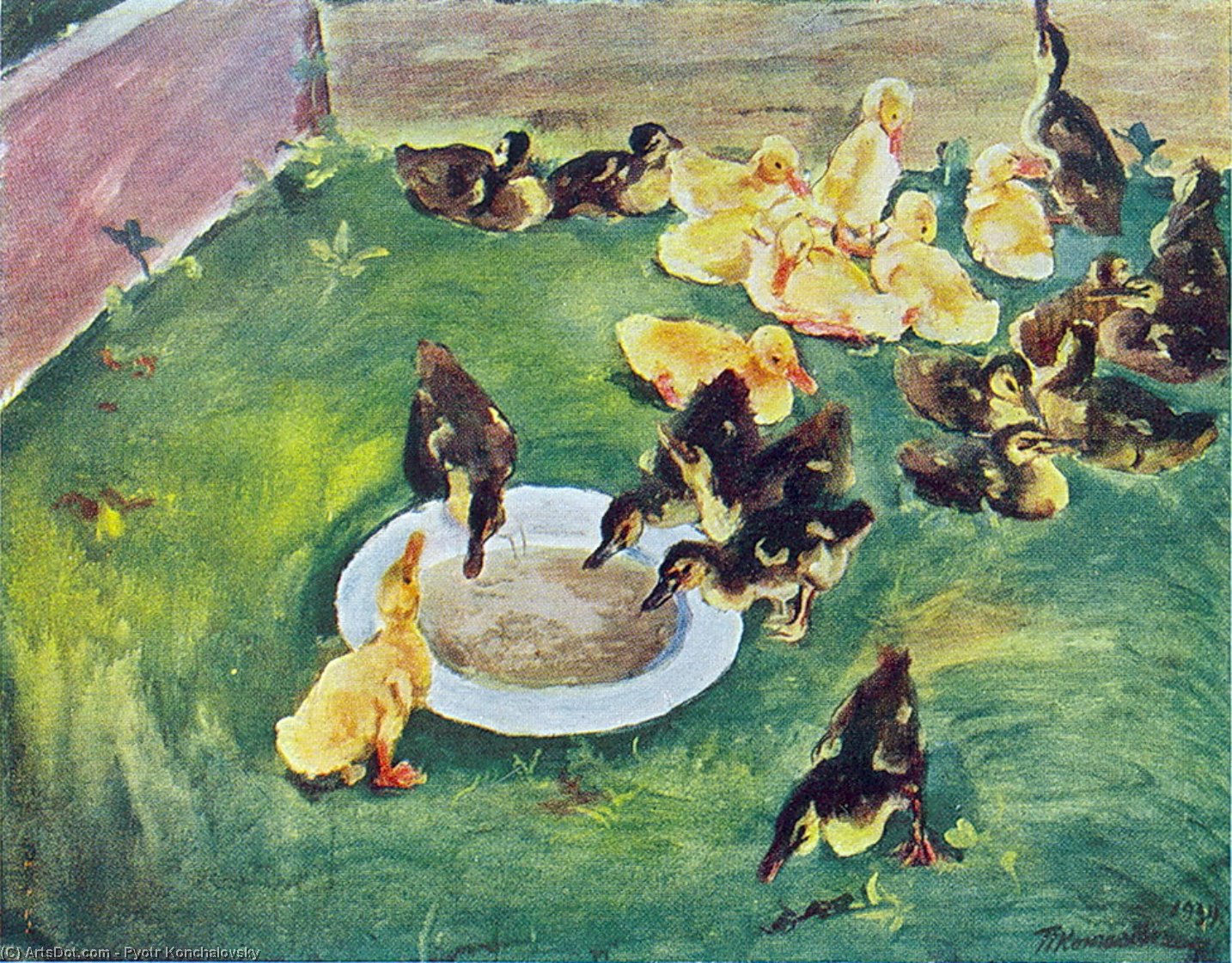 Ducklings — Pyotr Konchalovsky