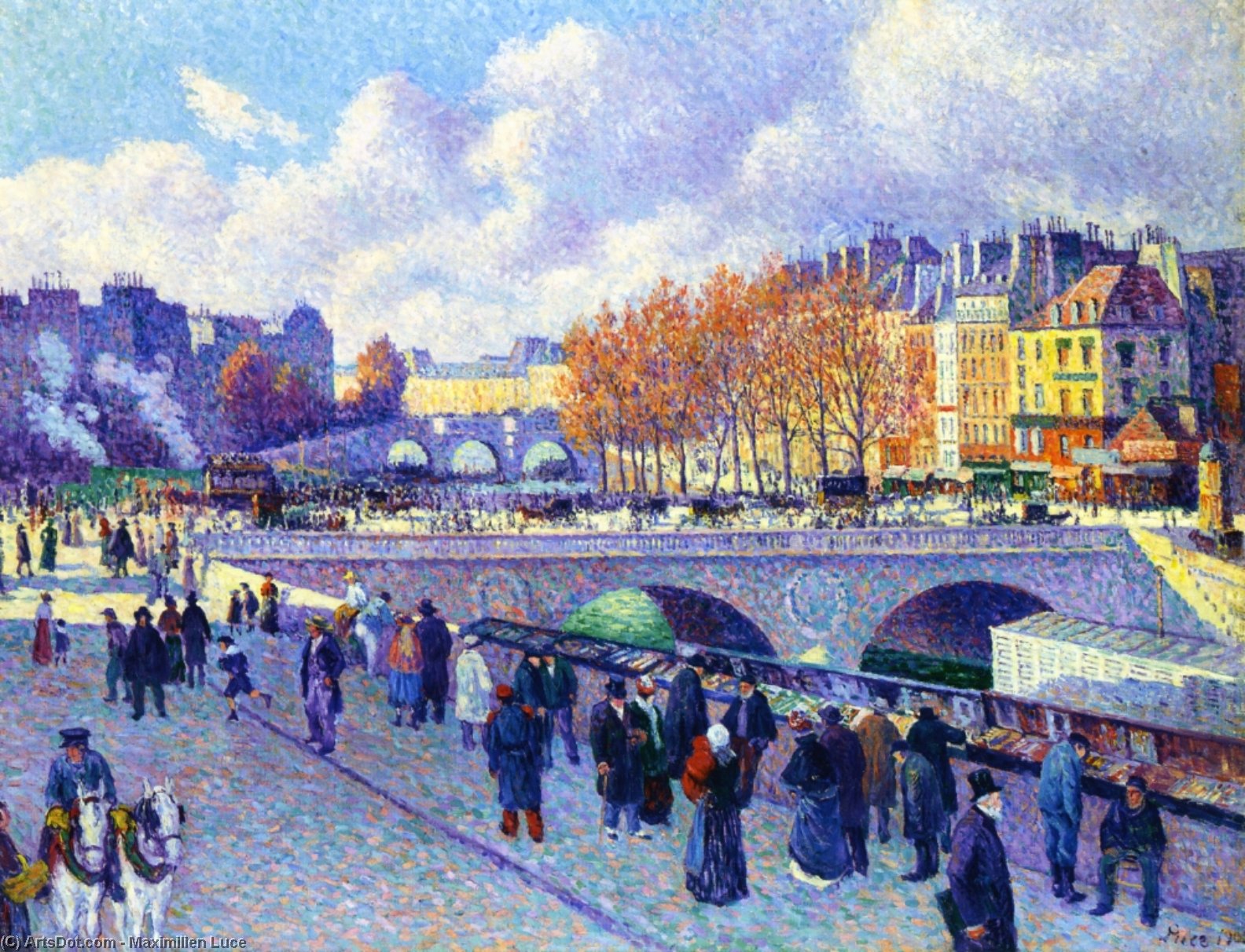 The Seine At Pont Saint-michel — Maximilien Luce