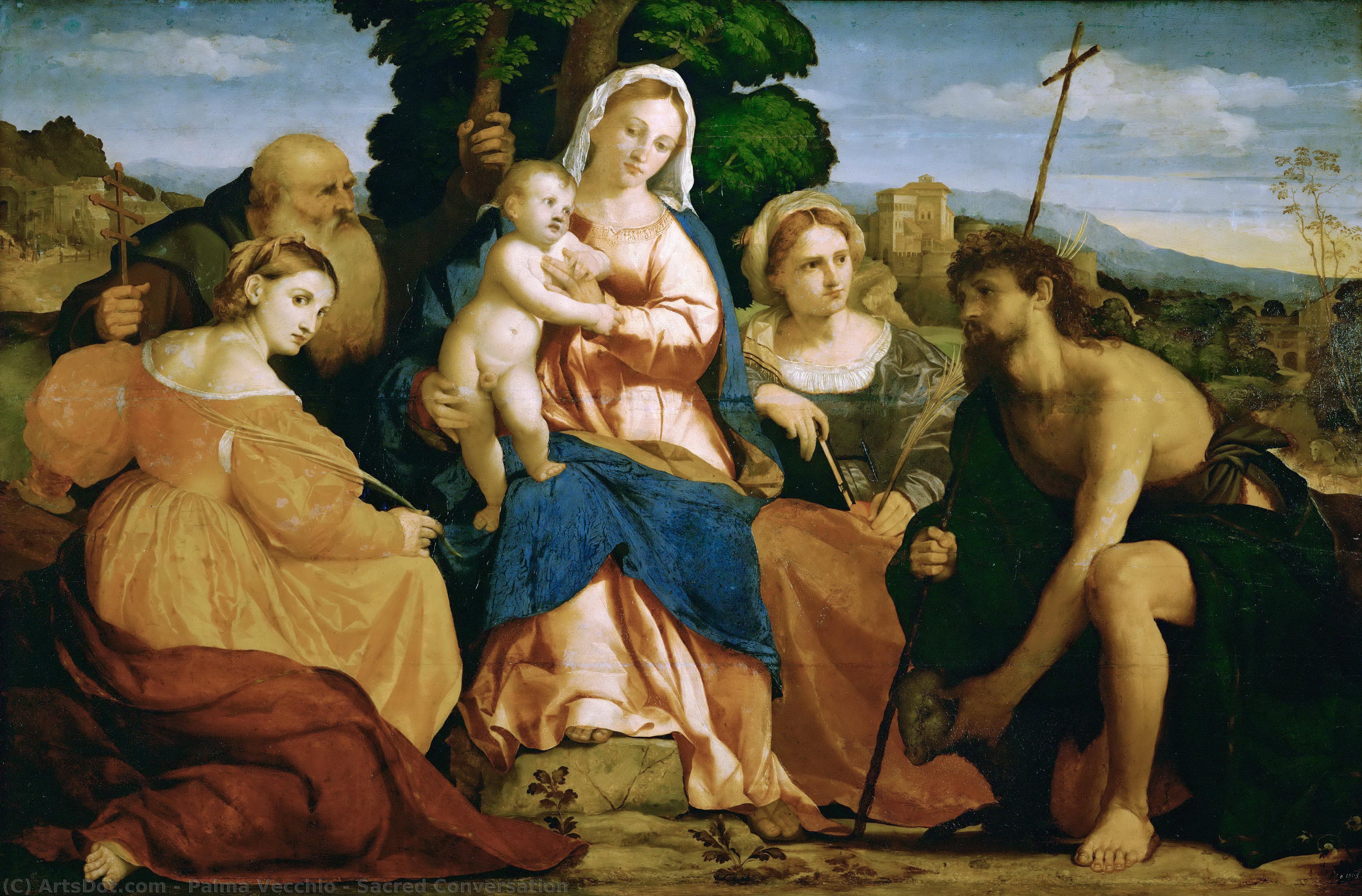 Sacred Conversation — Palma Vecchio