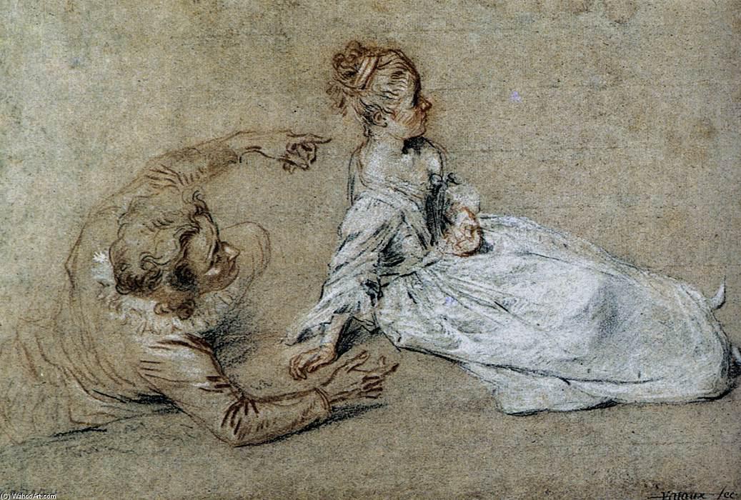 Pareja Sentada — Jean-antoine Watteau