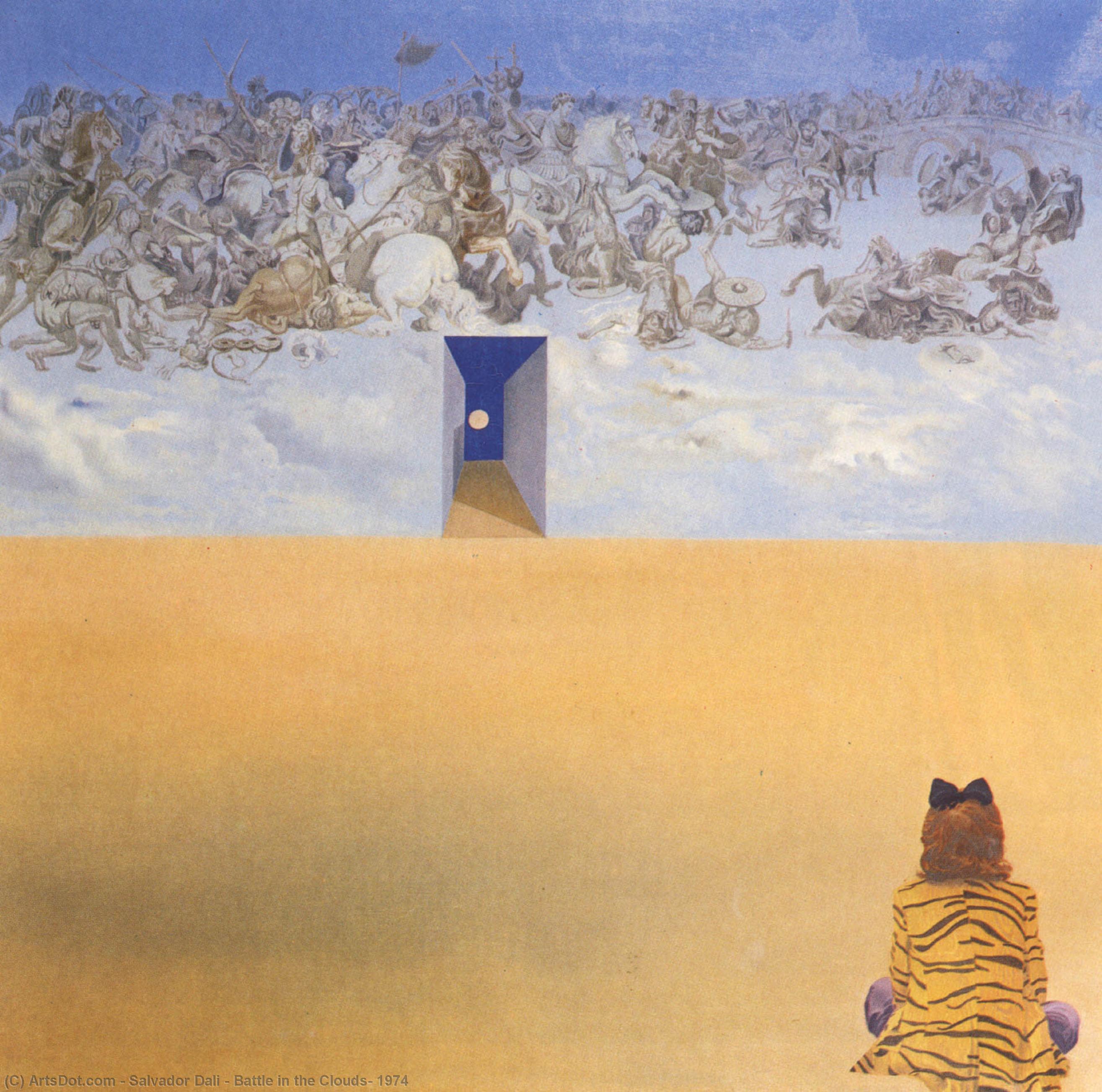 Battle In The Clouds, 1974 — Salvador Dalí