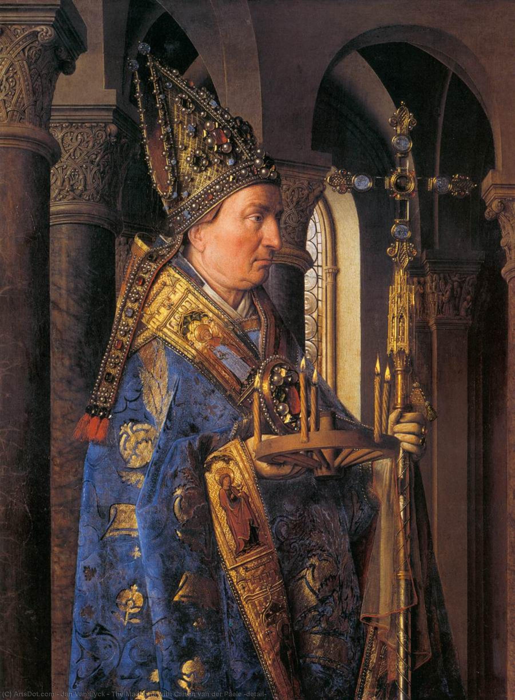 The Madonna With Canon Van Der Paele (detail) — Jan Van Eyck