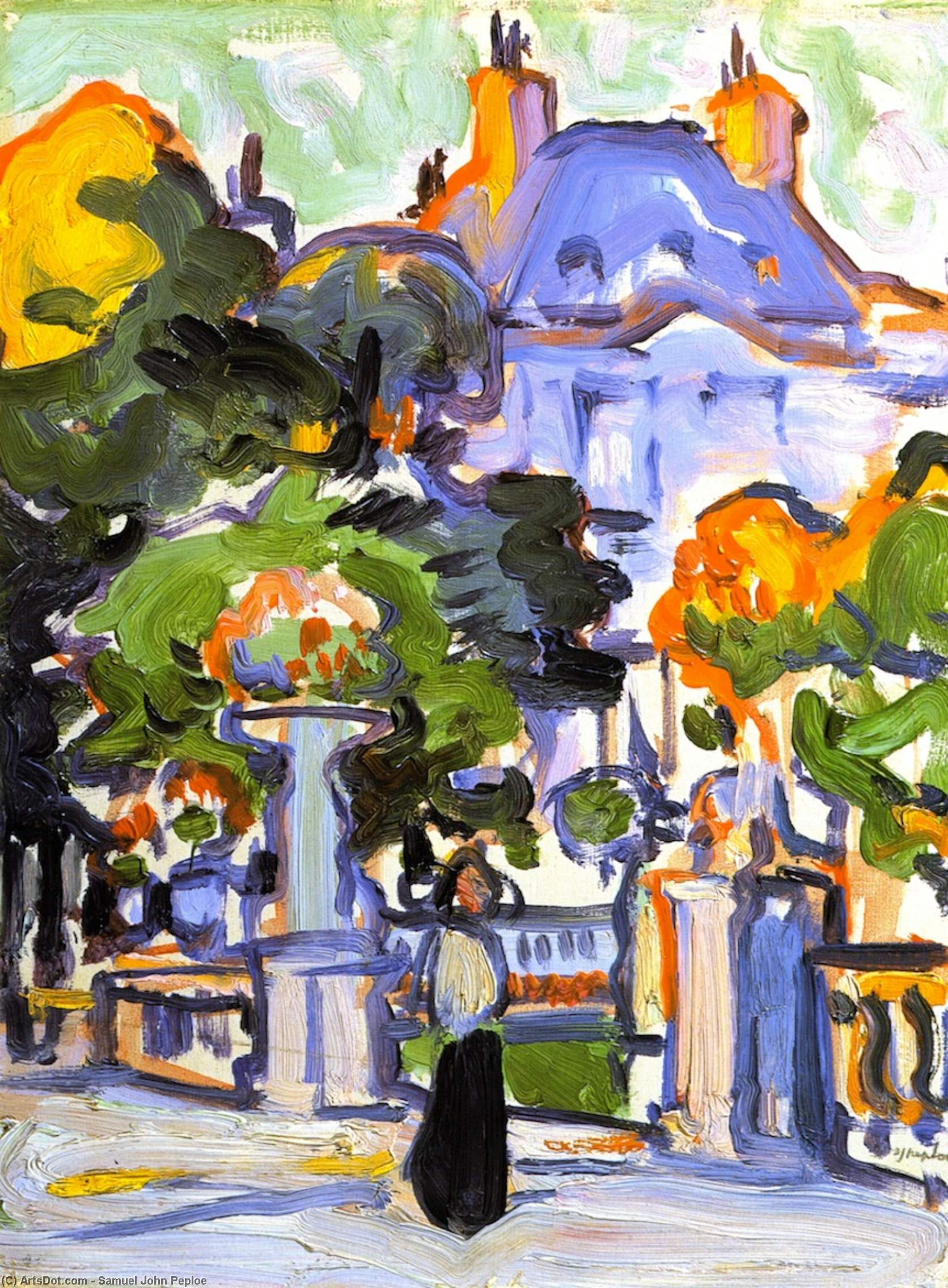 The Luxembourg Gardens — Samuel John Peploe