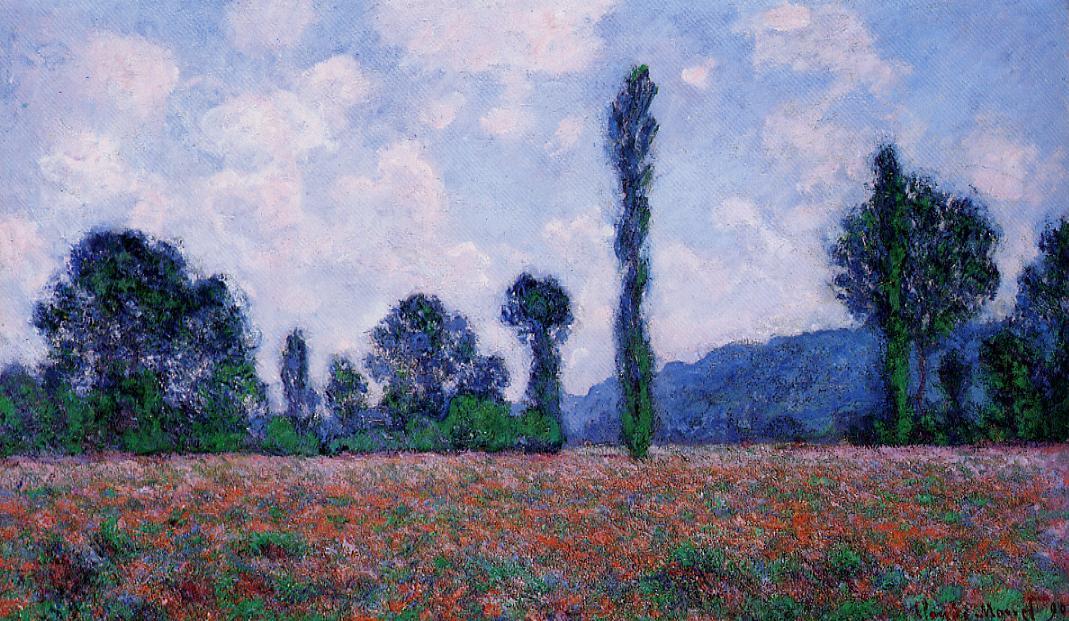 Poppy Field, Giverny — Claude Monet