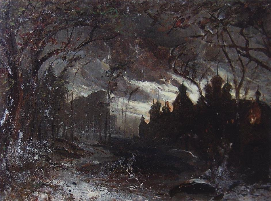 Ipatiev Monastery In The Winter Night — Aleksey Savrasov