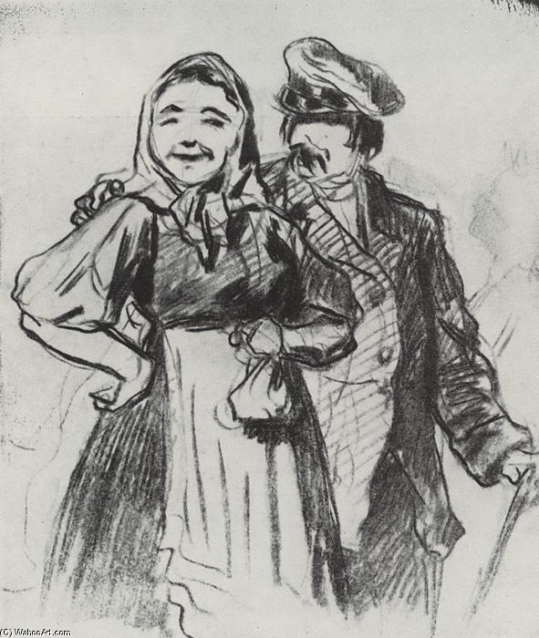 Fedot And Arina — Vasily Grigoryevich Perov