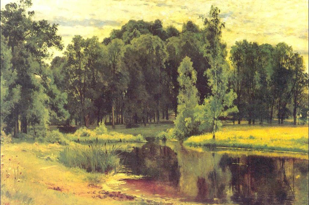 Pond In An Old Park — Ivan Ivanovich Shishkin