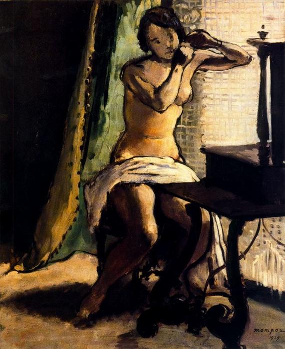 Nude At Her Toilette — Josep Mompou Dencausse
