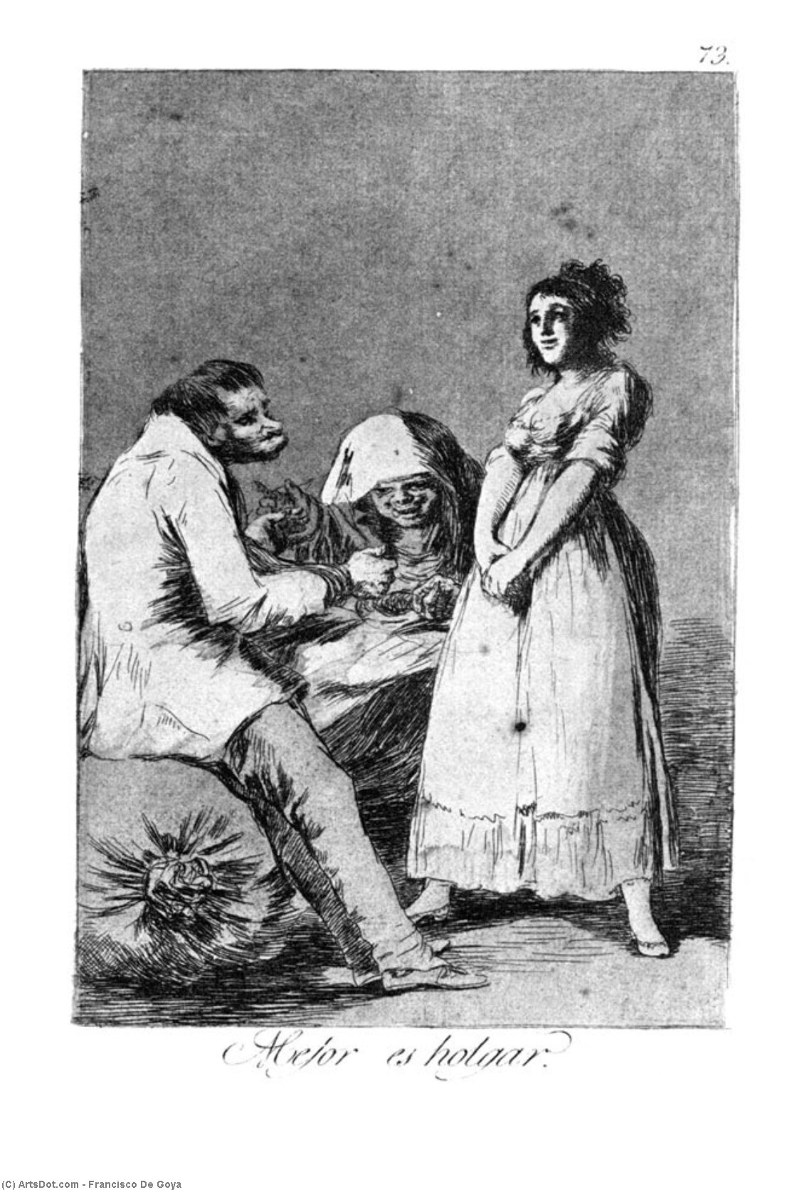 It Is Better To Be Idle — Francisco José De Goya Y Lucientes