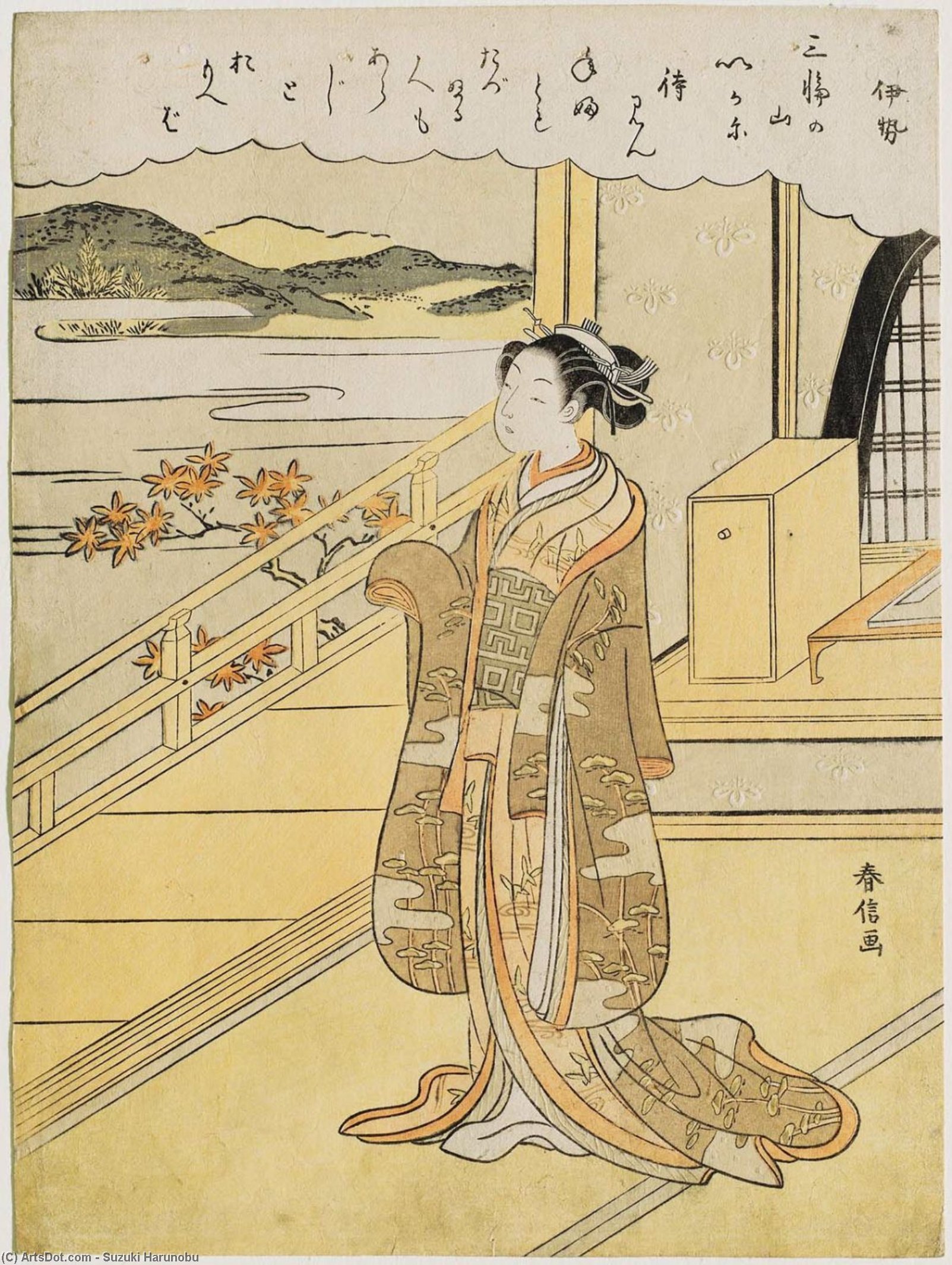 Poem By Ise — Suzuki Harunobu