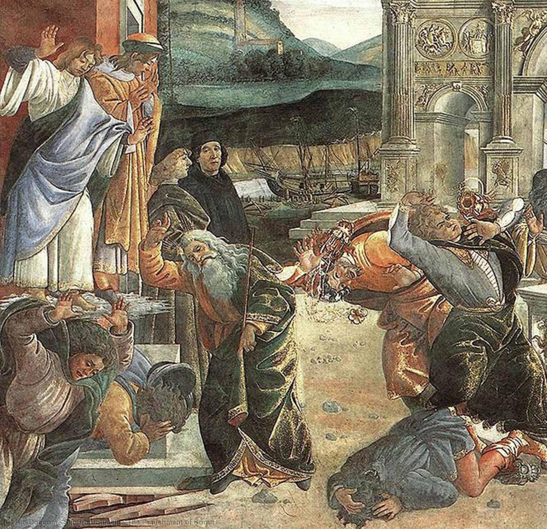 The Punishment Of Korah — Sandro Botticelli