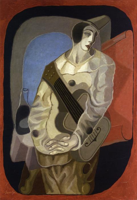 Pierrot With Guitar — Juan Gris