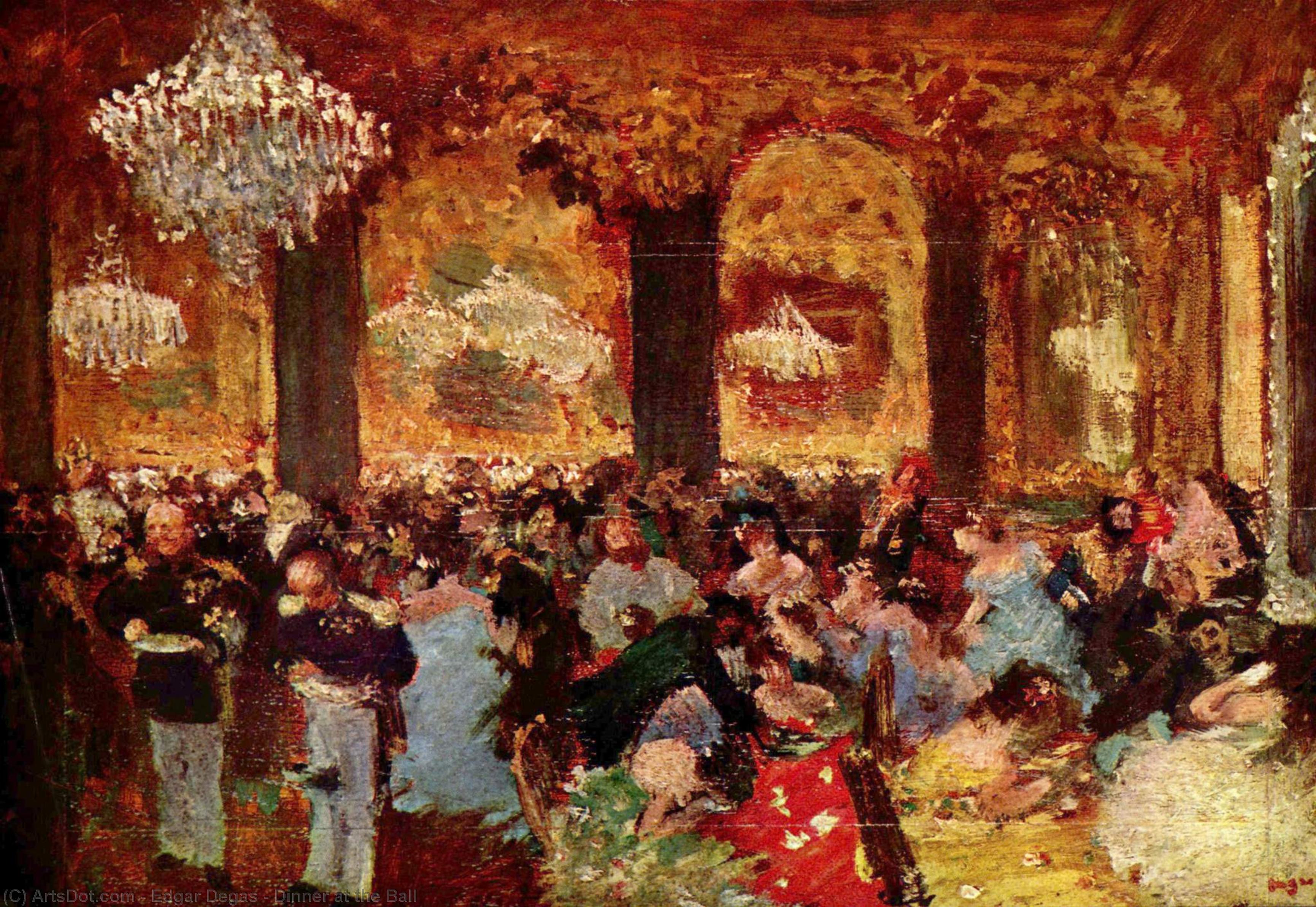 Dinner At The Ball — Edgar Degas