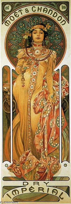 Moet ^ Chandon Dry Imperial — Alphonse Mucha