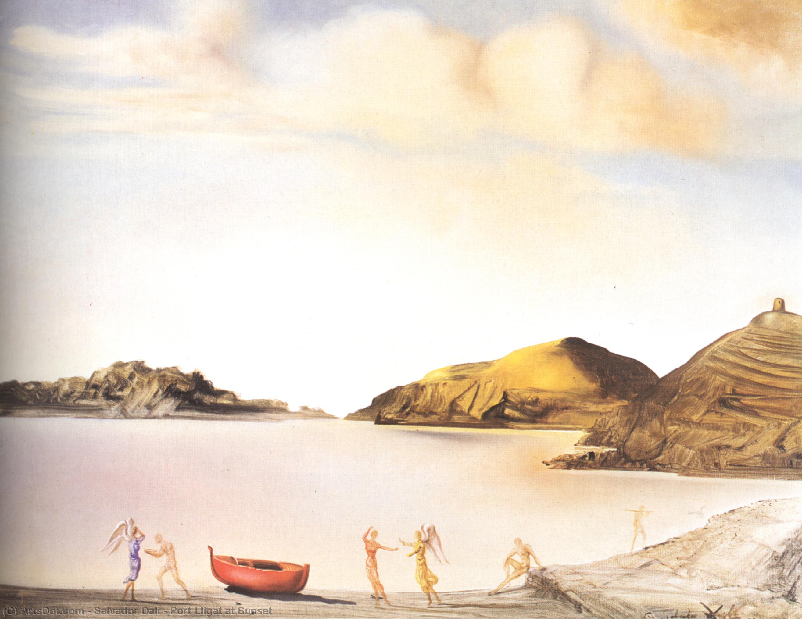 Port Lligat At Sunset — Salvador Dalí