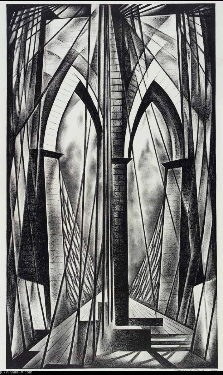 Brooklyn Bridge — Howard Cook