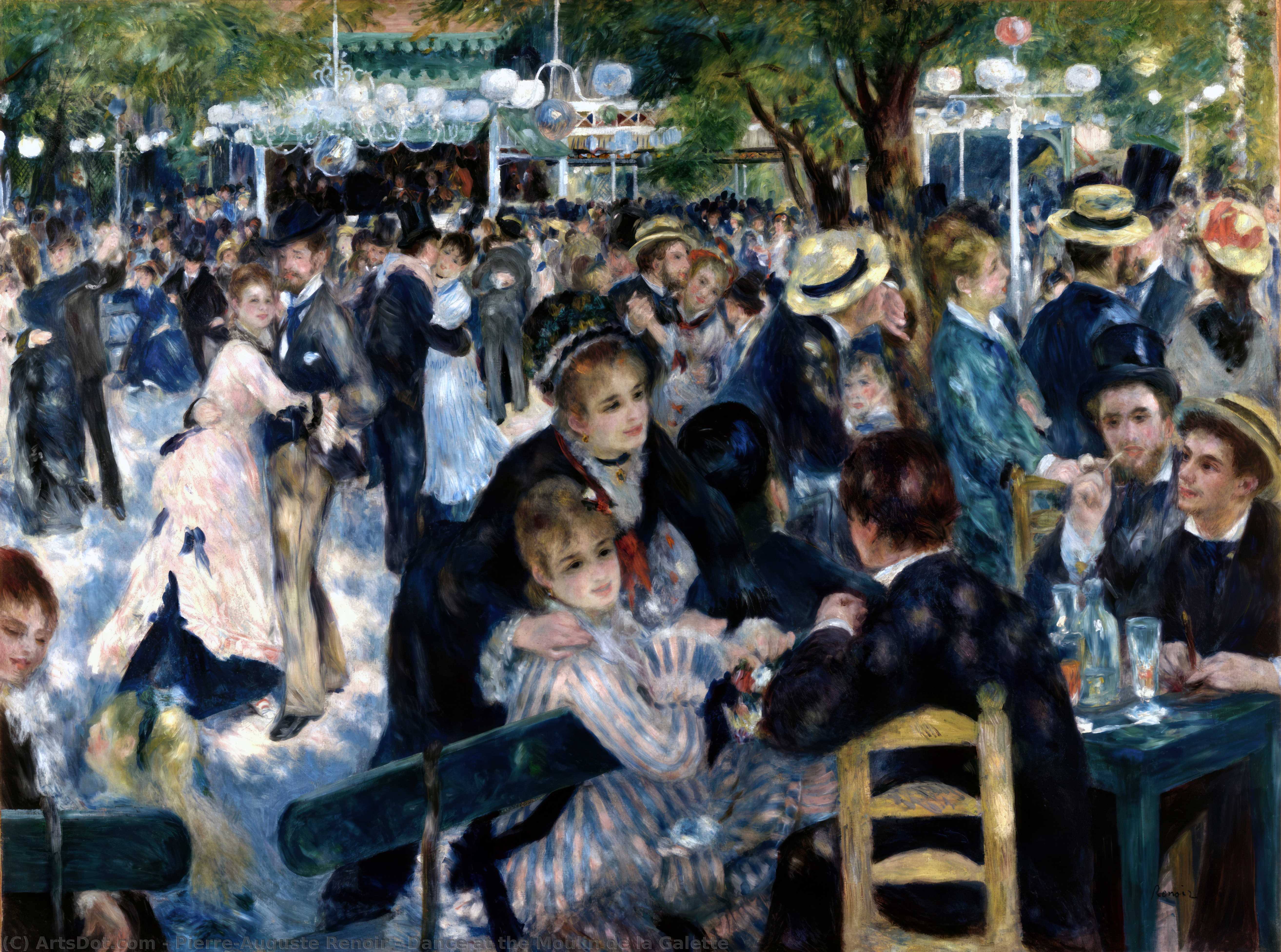 Dance At The Moulin De La Galette — Pierre-auguste Renoir