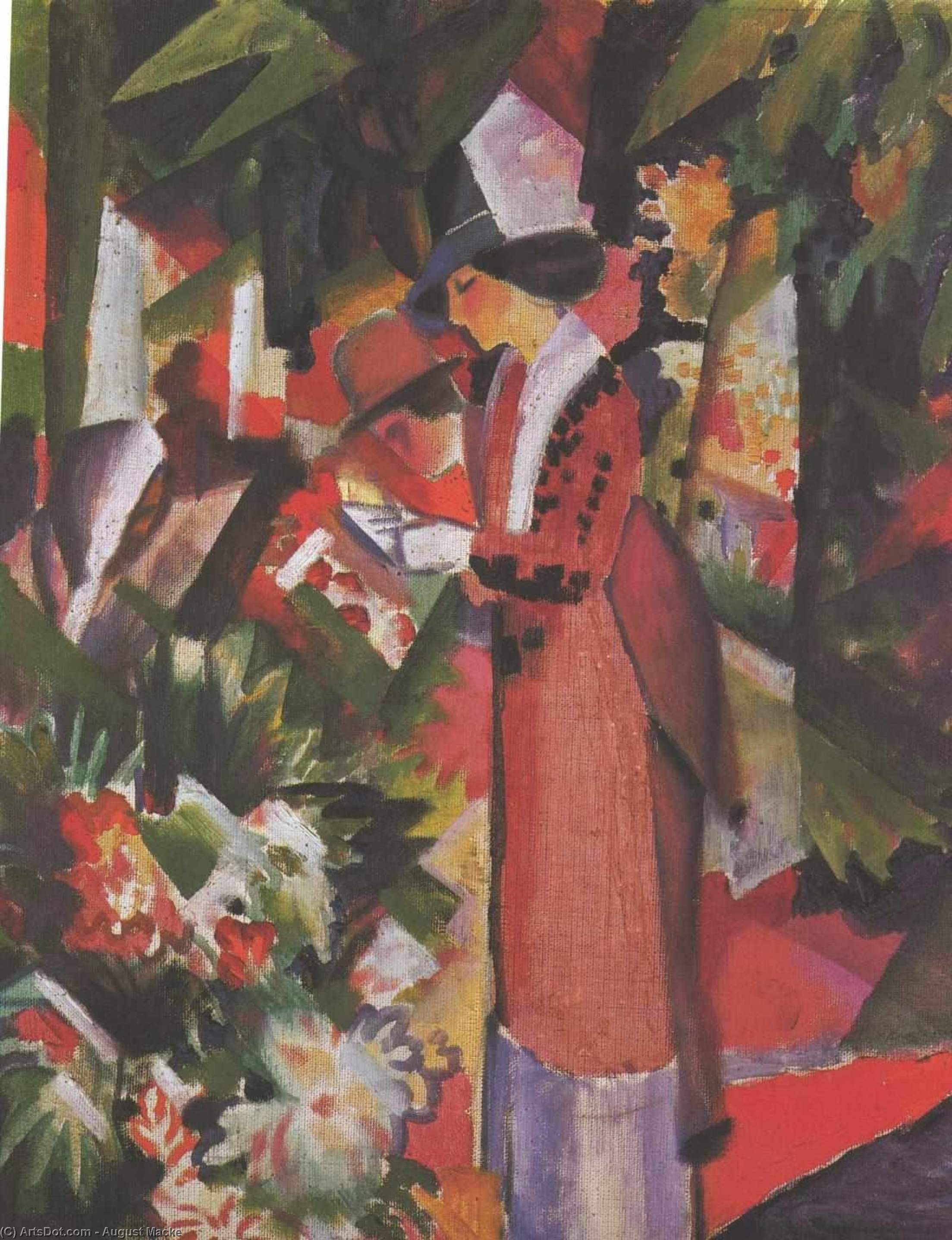 Walk In Flowers — August Macke