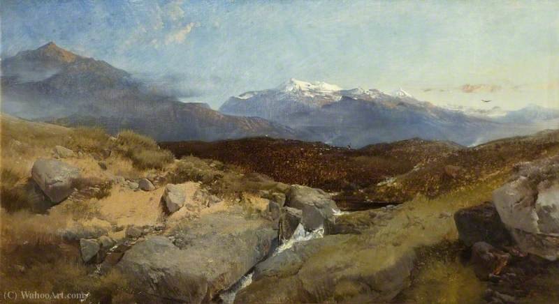 View Near Snowdon — Henry Bright