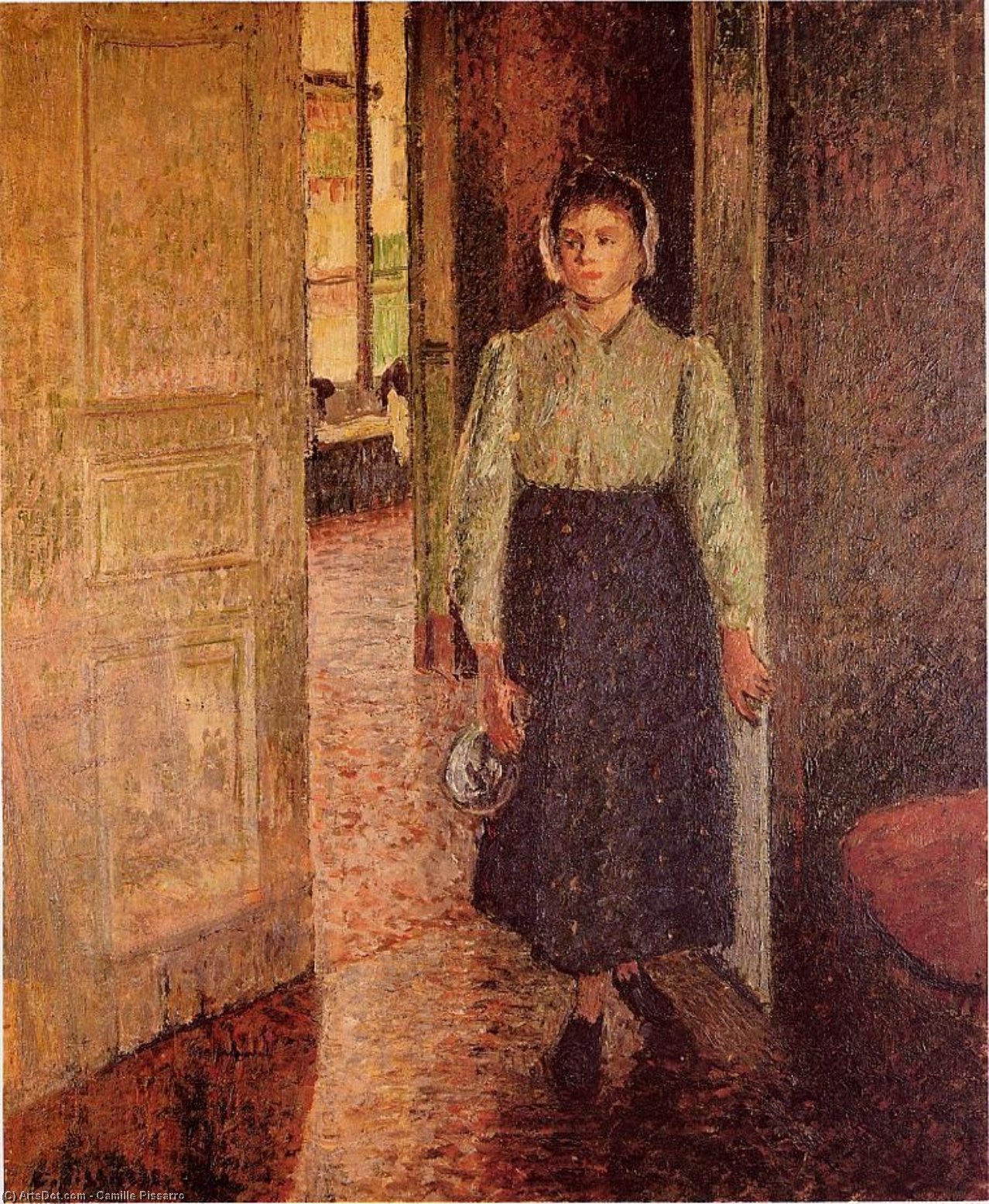 The Young Maid — Camille Pissarro