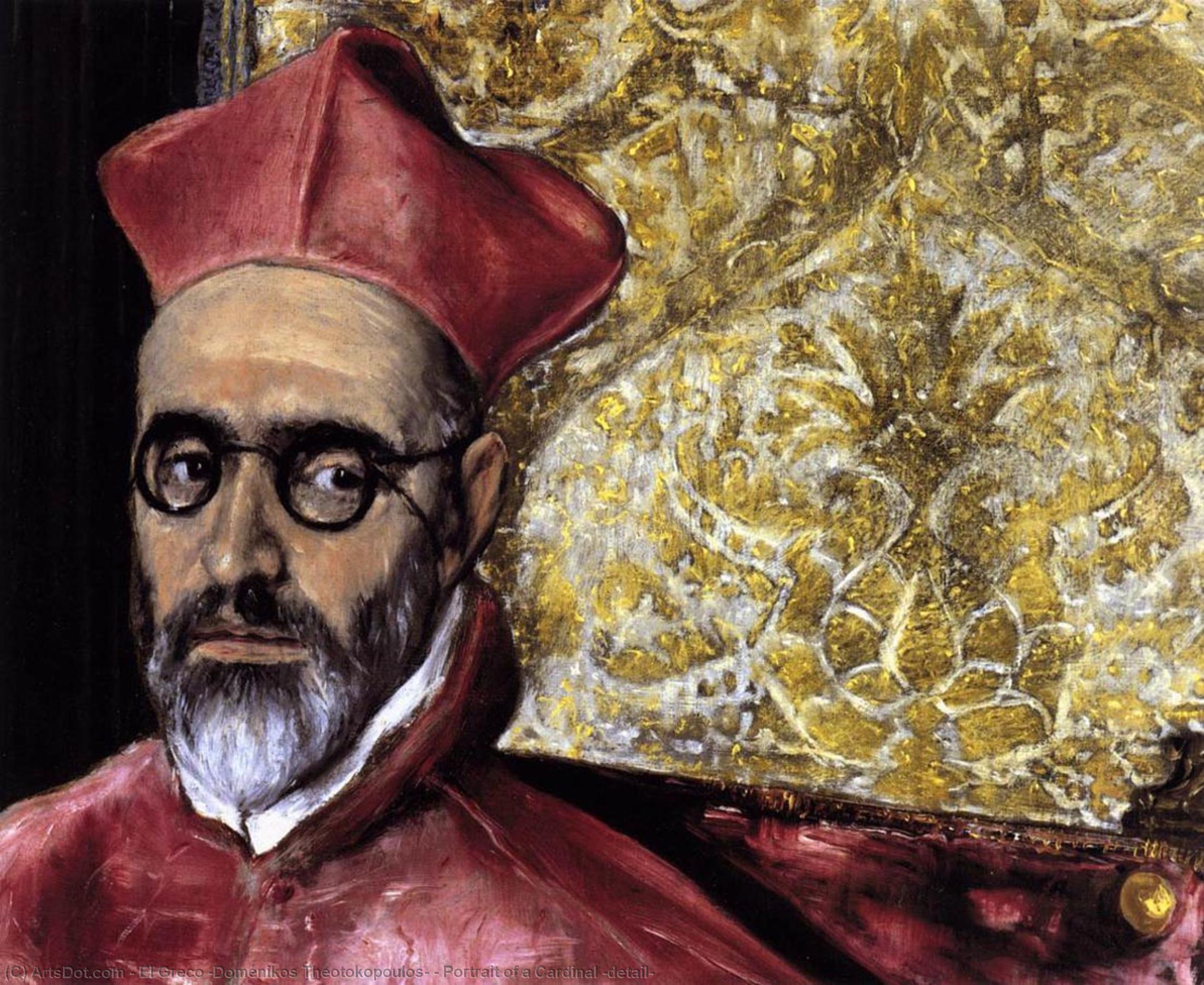 Portrait Of A Cardinal (detail) — El Greco