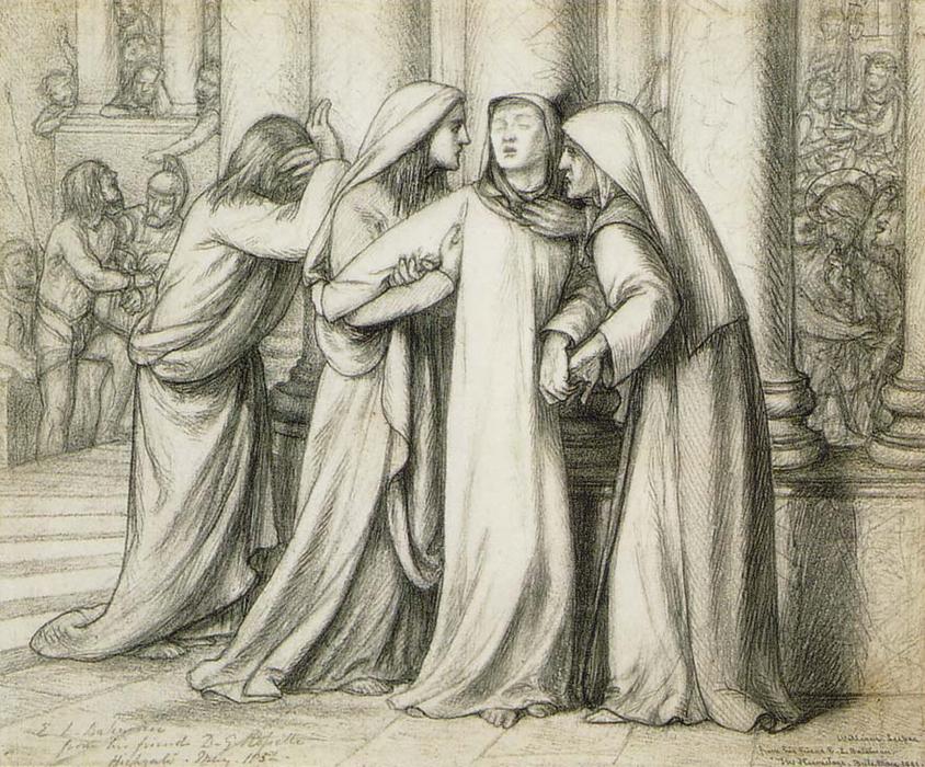 The Virgin Mary Being Comforted — Dante Gabriel Rossetti