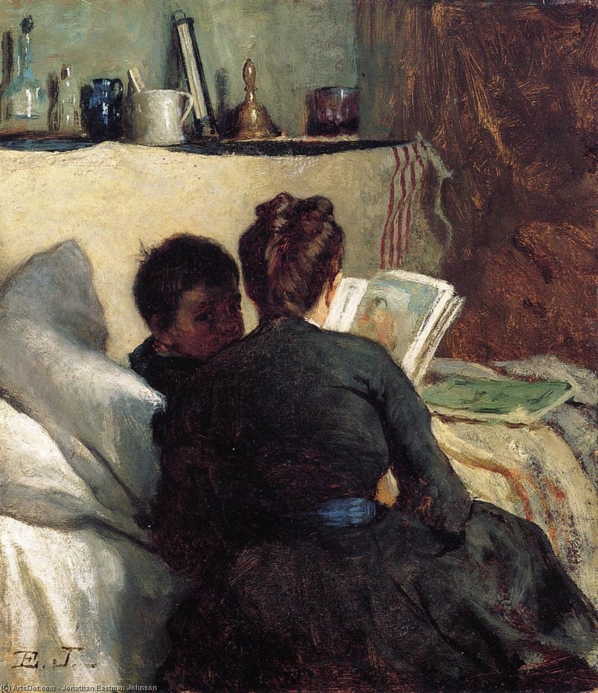 The Little Convalescent — Jonathan Eastman Johnson
