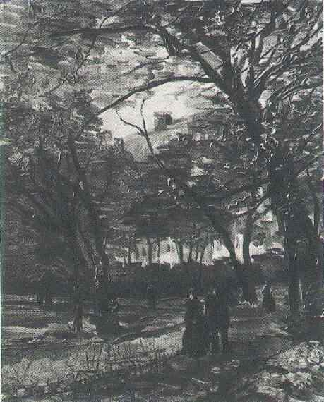 Bois De Boulogne With People Walking, The 2 — Vincent Willem Van Gogh