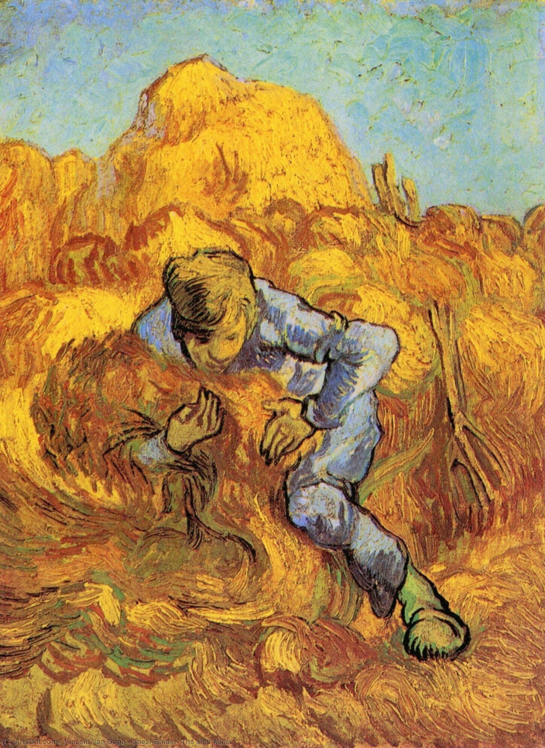 Sheaf-binder, The After Millet — Vincent Willem Van Gogh