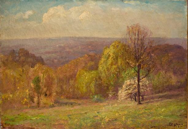 Green Pastures (spring, Salt Creek Valley) — Theodore Clement Steele