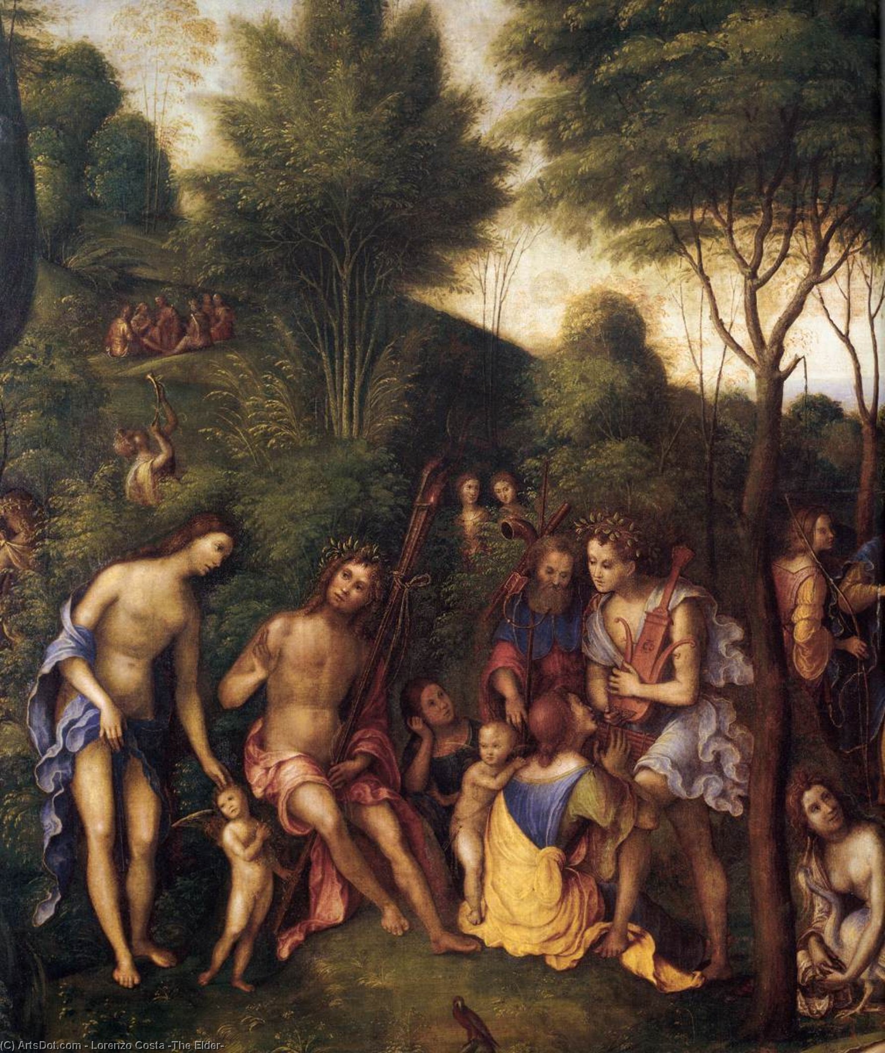 The Reign Of Comus (detail) — Lorenzo Costa (the Elder)