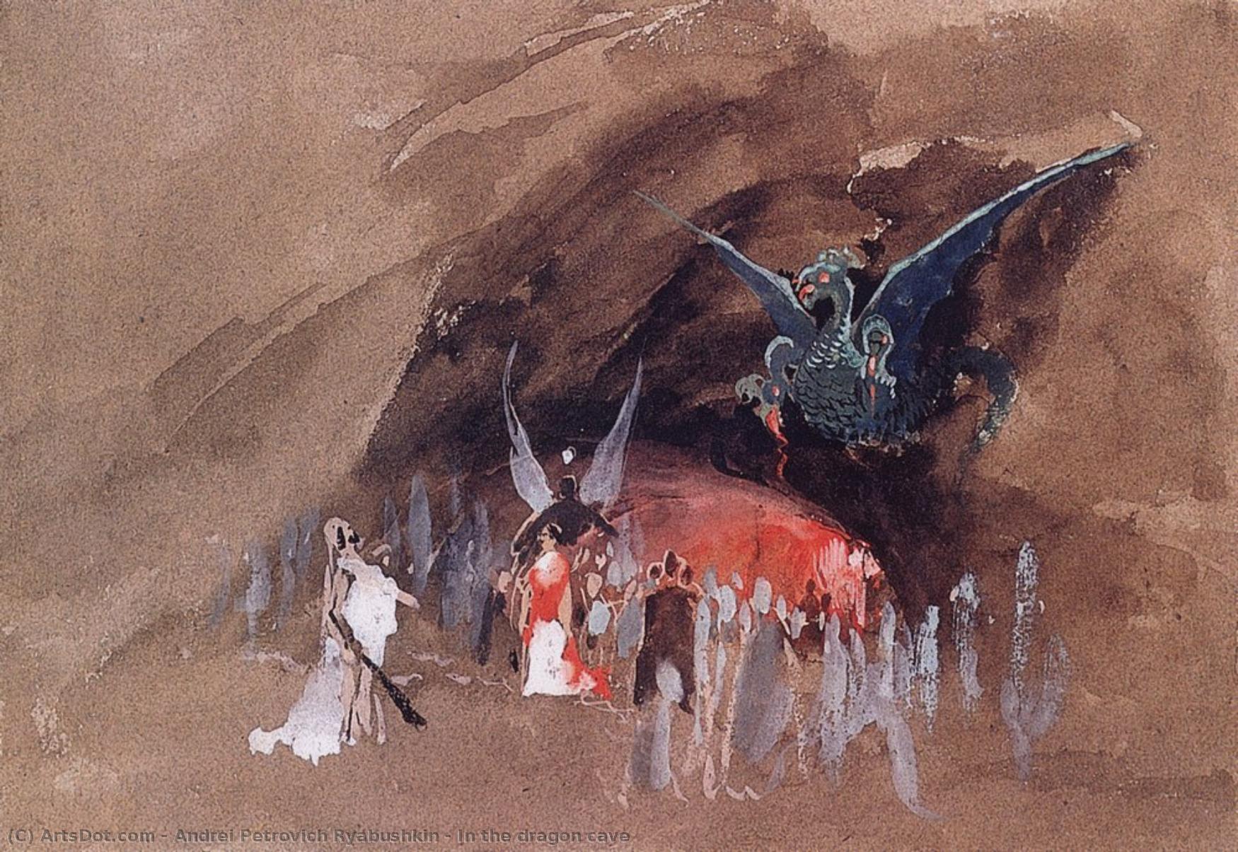 In The Dragon Cave — Andrei Petrovich Ryabushkin